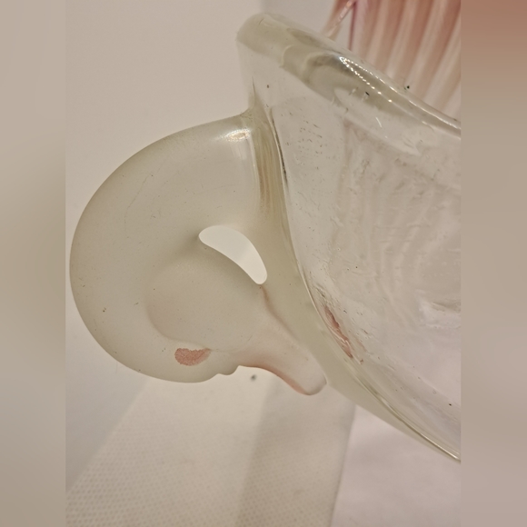 Vintage Mikasa Walther Crystal Bowl Swan Handle - Picture 3 of 7